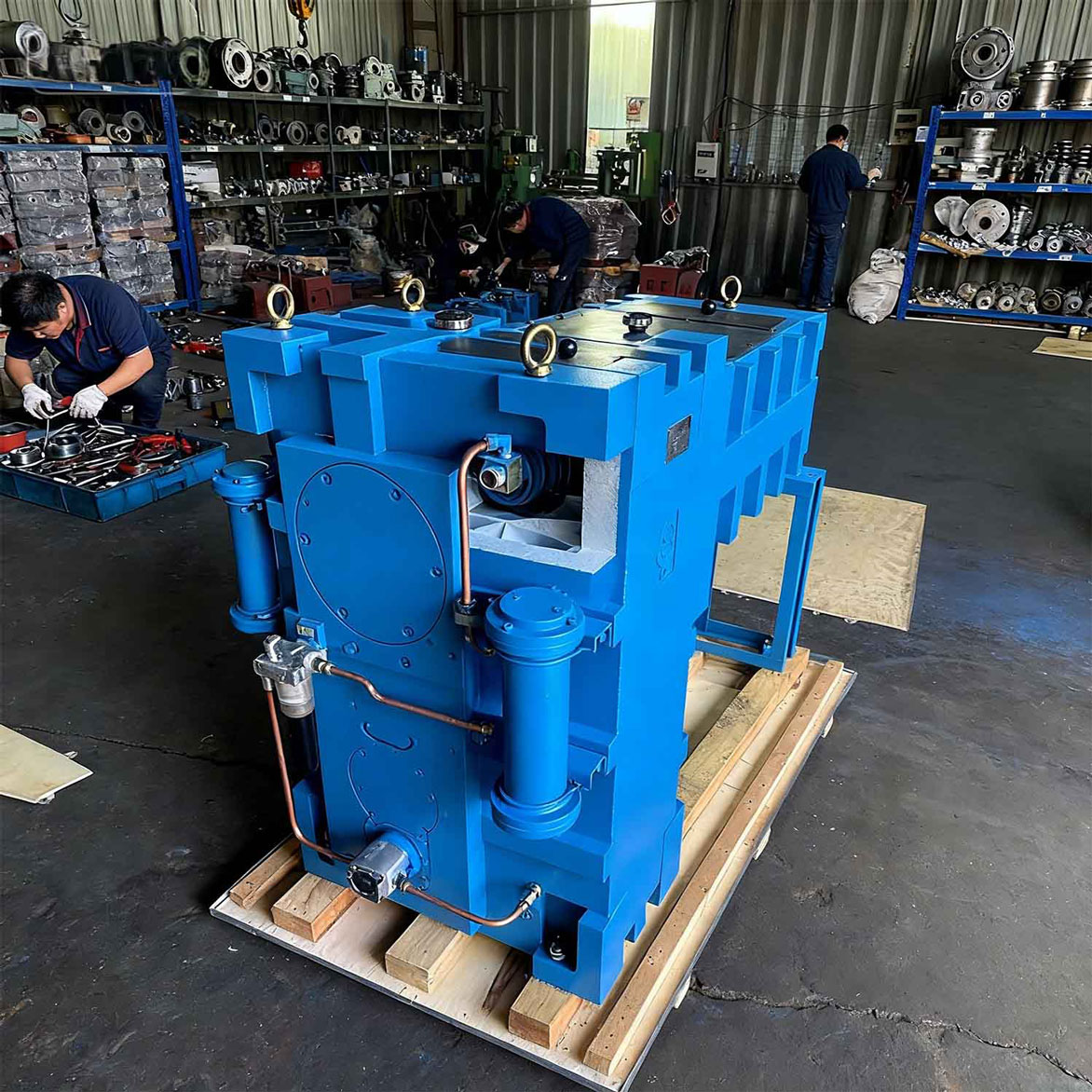 علبة تروس مخروطية مزدوجة عمودية متصلة من سلسلة SGT